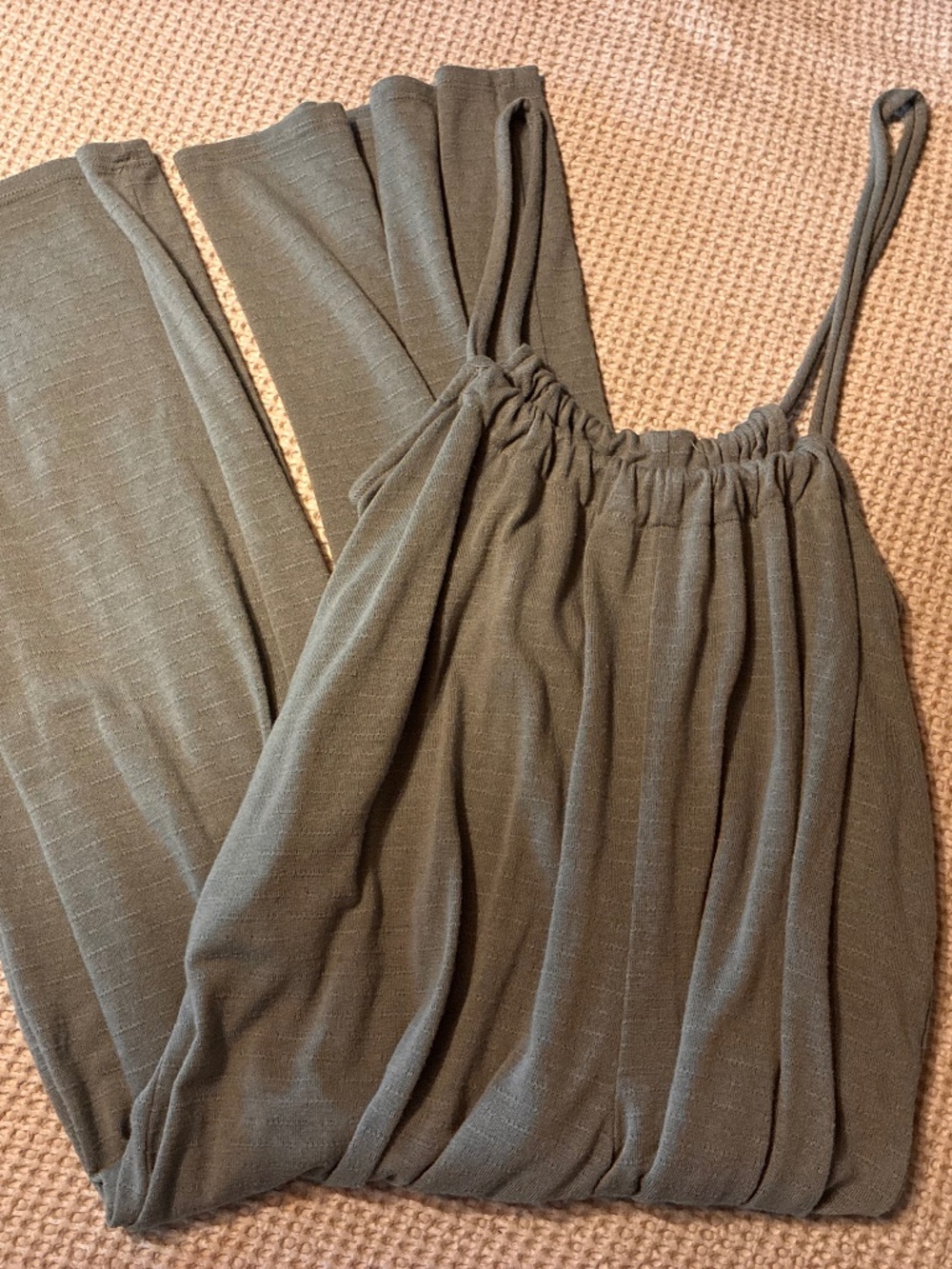 Boutique Gray/Green Jumpsuit Size M